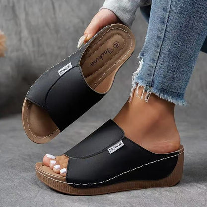 Willow Lightweight Wedge Slide Sandals Product Image 14