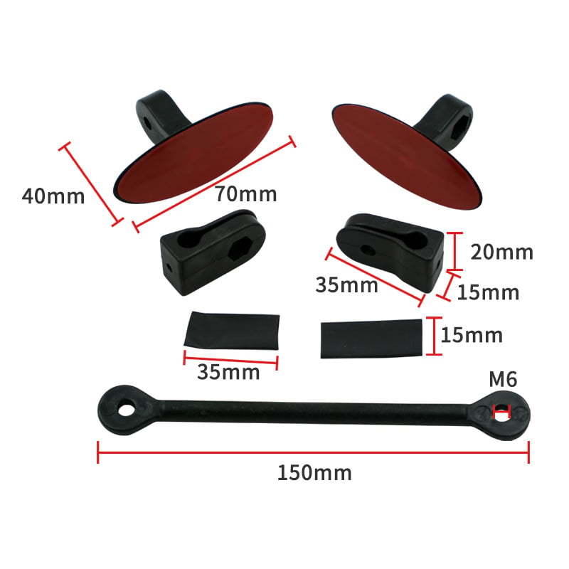 Windpath 180 Parabolic Motorcycle Mirror Product Image 06