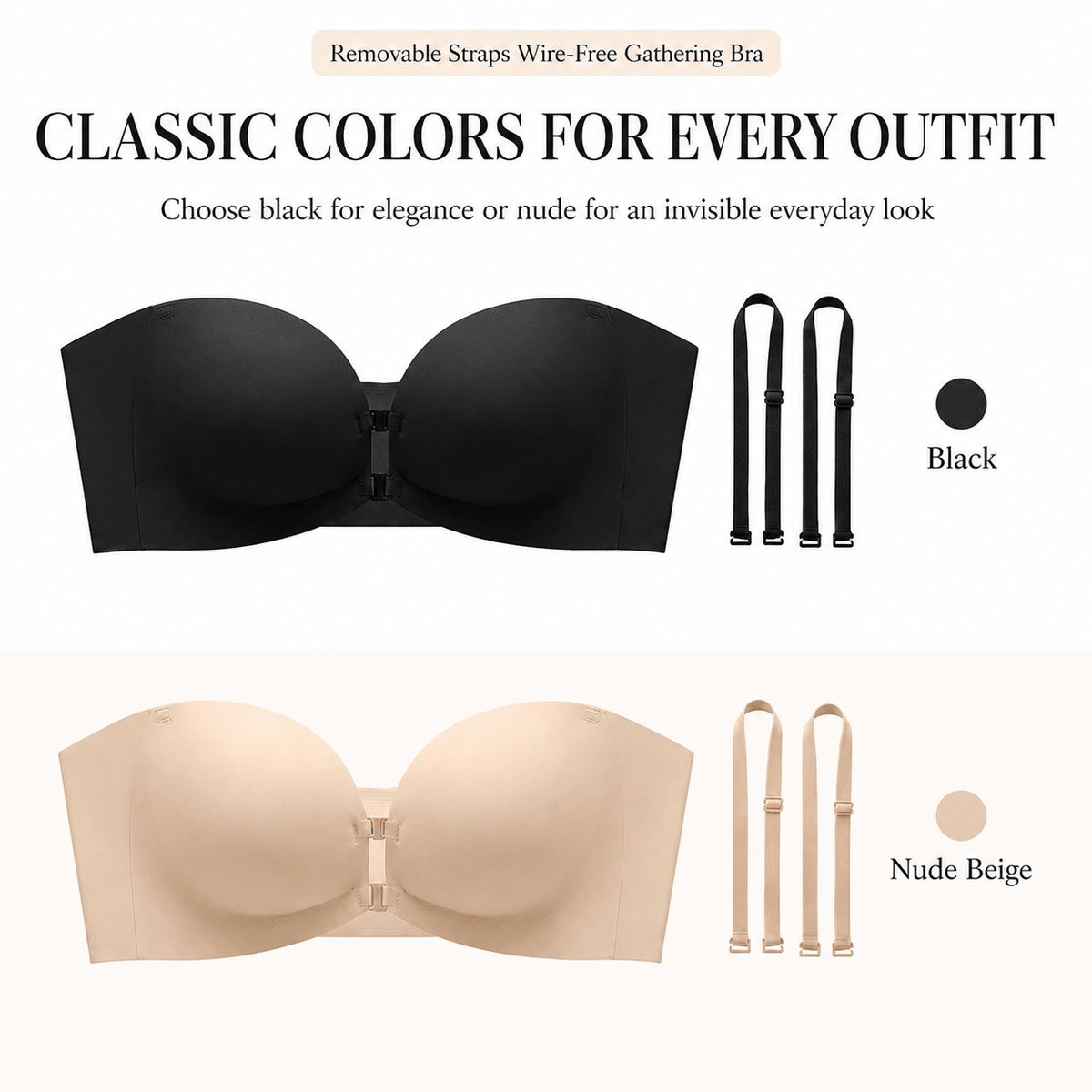 Wire Free Removable Strap Bra Product Image 06