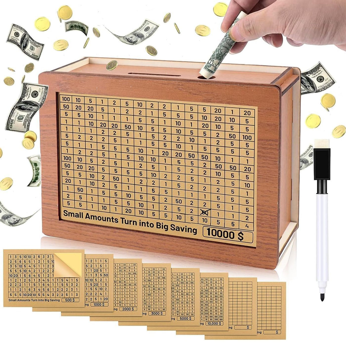Wishwell Decorative Savings Bank Cash Box Product Image 03