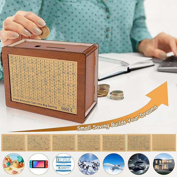 Wishwell Decorative Savings Bank Cash Box Product Image 06
