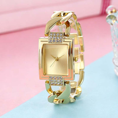 Womens Square Face Quartz Bracelet Watch Product Image 01