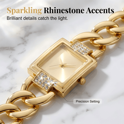 Womens Square Face Quartz Bracelet Watch Product Image 03