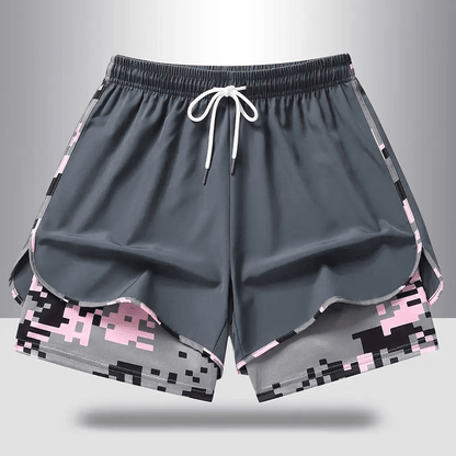 Workout Layered Womens Shorts Pockets Product Image 10