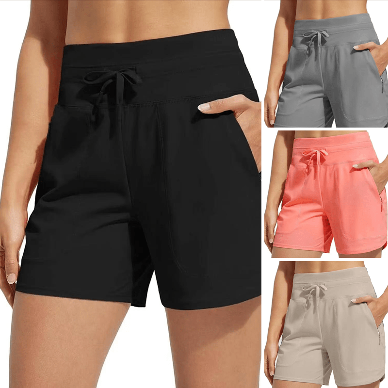Workout Swim Shorts Upf 50 Zip Pockets Product Image 02