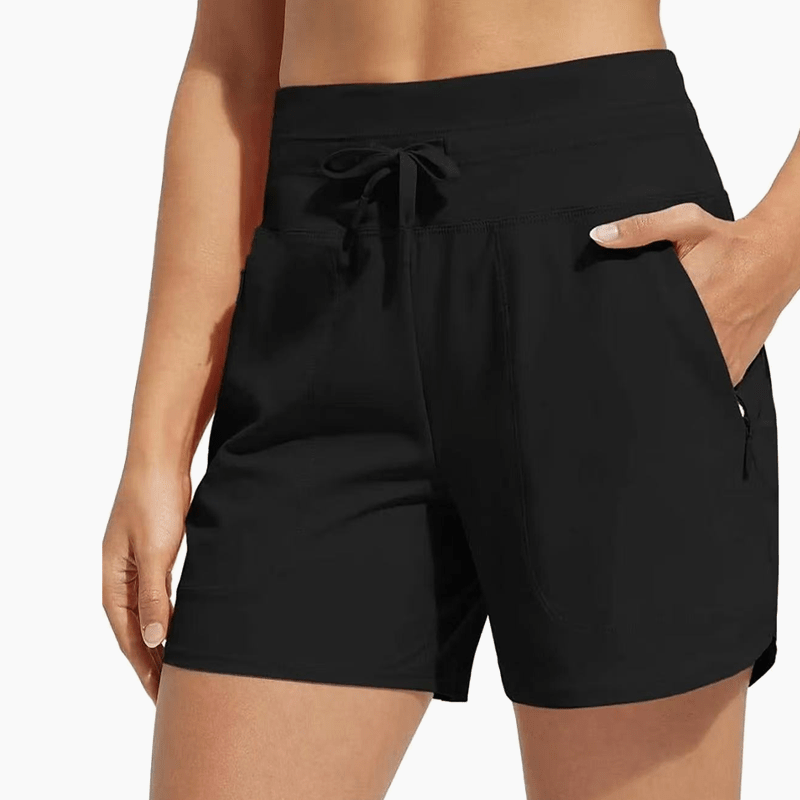 Workout Swim Shorts Upf 50 Zip Pockets Product Image 03