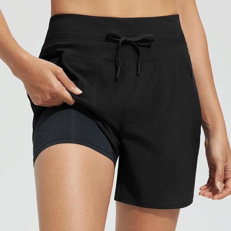 Workout Swim Shorts Upf 50 Zip Pockets Product Image 04