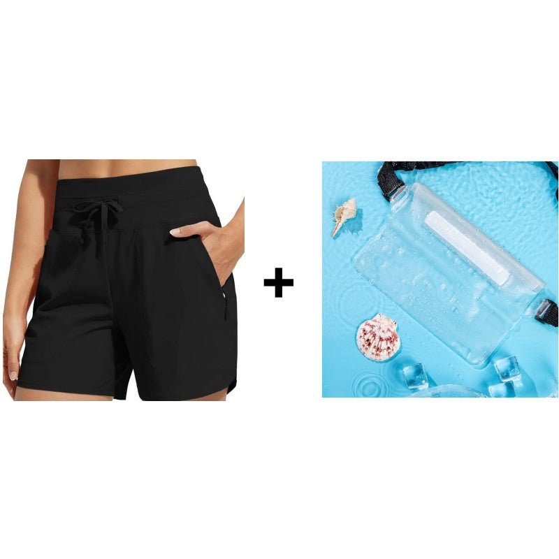 Workout Swim Shorts Upf 50 Zip Pockets Product Image 10