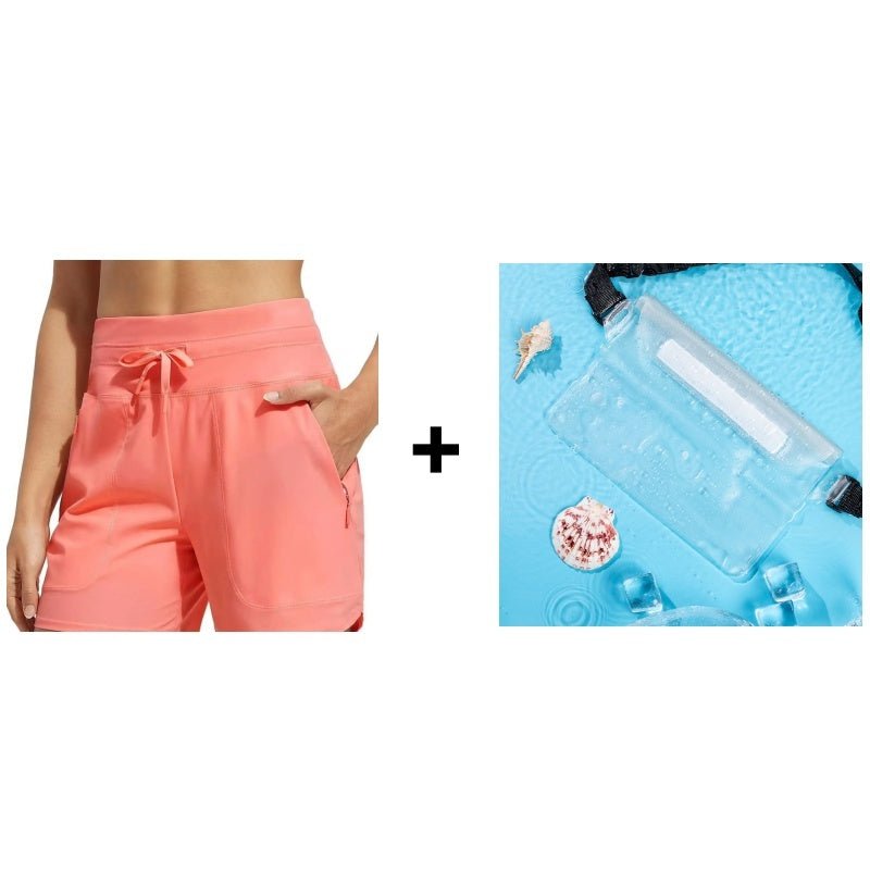 Workout Swim Shorts Upf 50 Zip Pockets Product Image 15