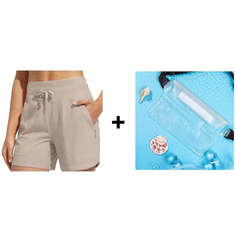Workout Swim Shorts Upf 50 Zip Pockets Product Image 16
