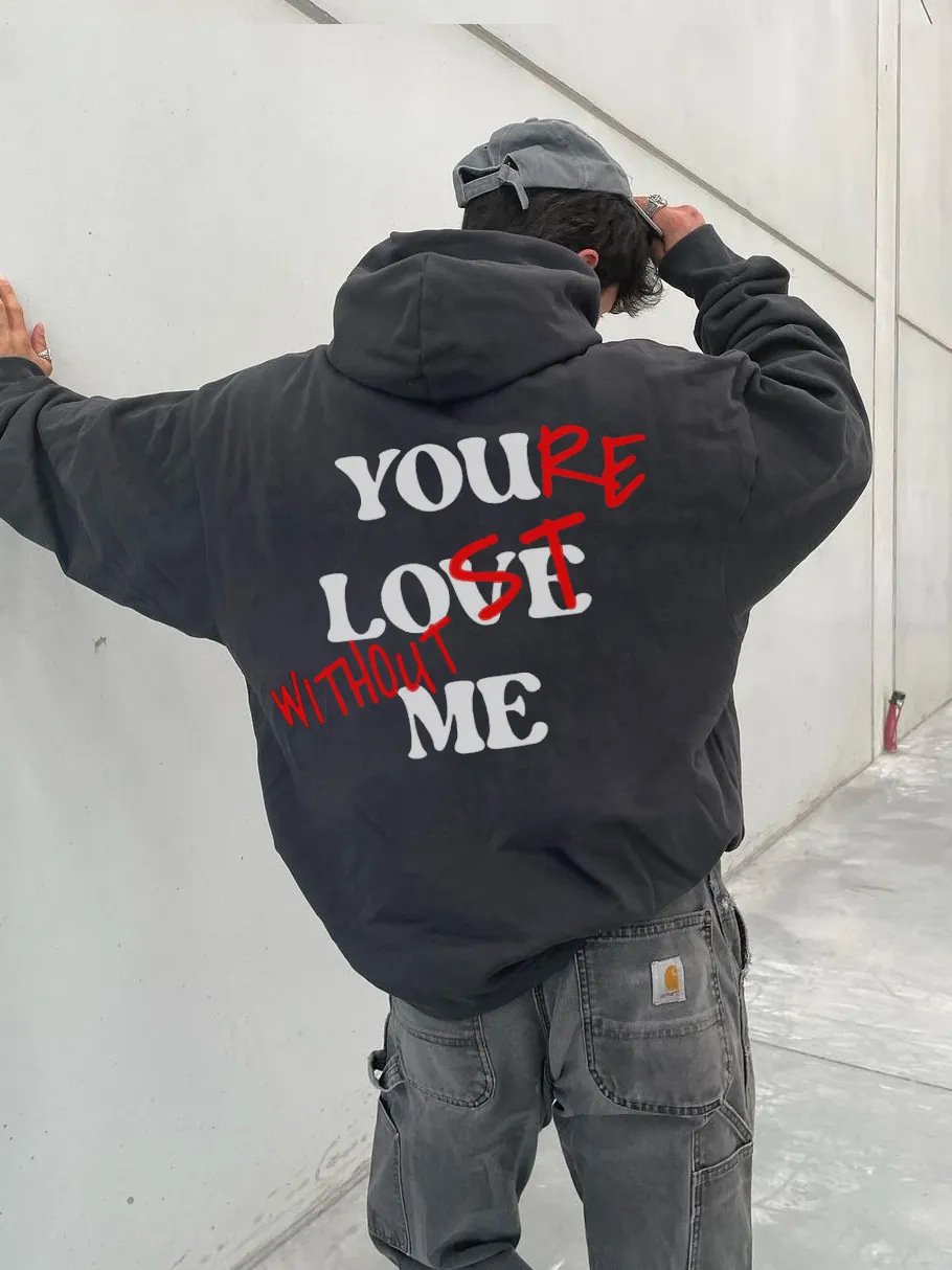 Yardley Letter Print Loose Fit Hoodie Product Image 02