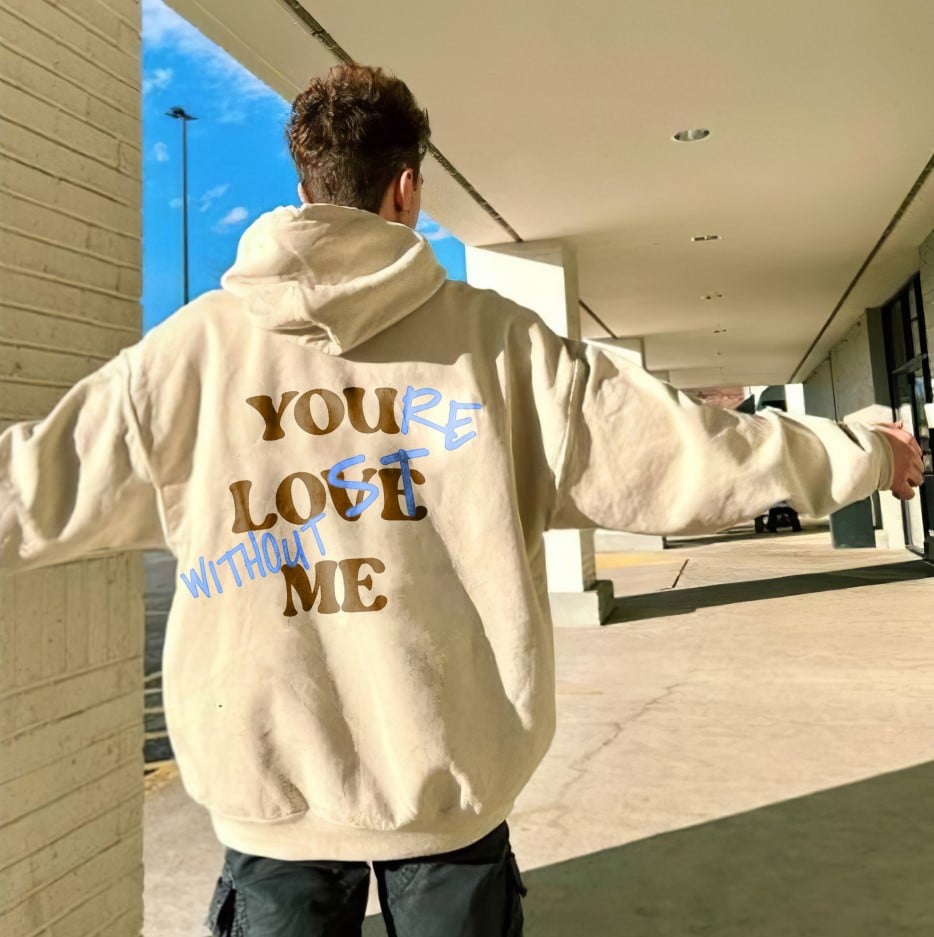 Yardley Letter Print Loose Fit Hoodie Product Image 03