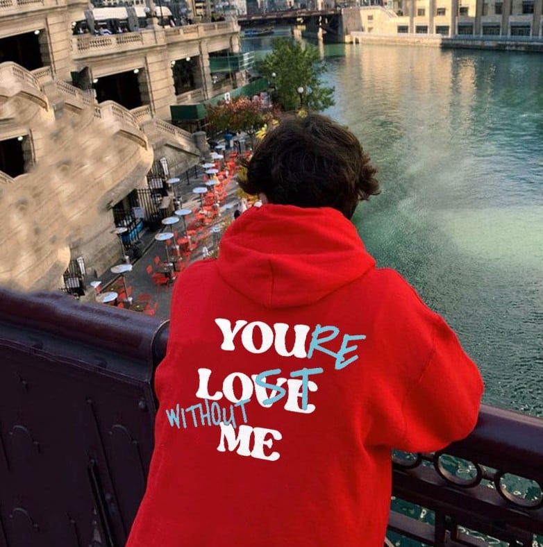 Yardley Letter Print Loose Fit Hoodie Product Image 07