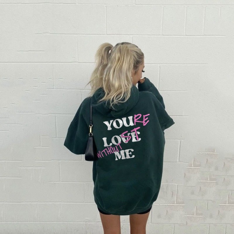 Yardley Letter Print Loose Fit Hoodie Product Image 09