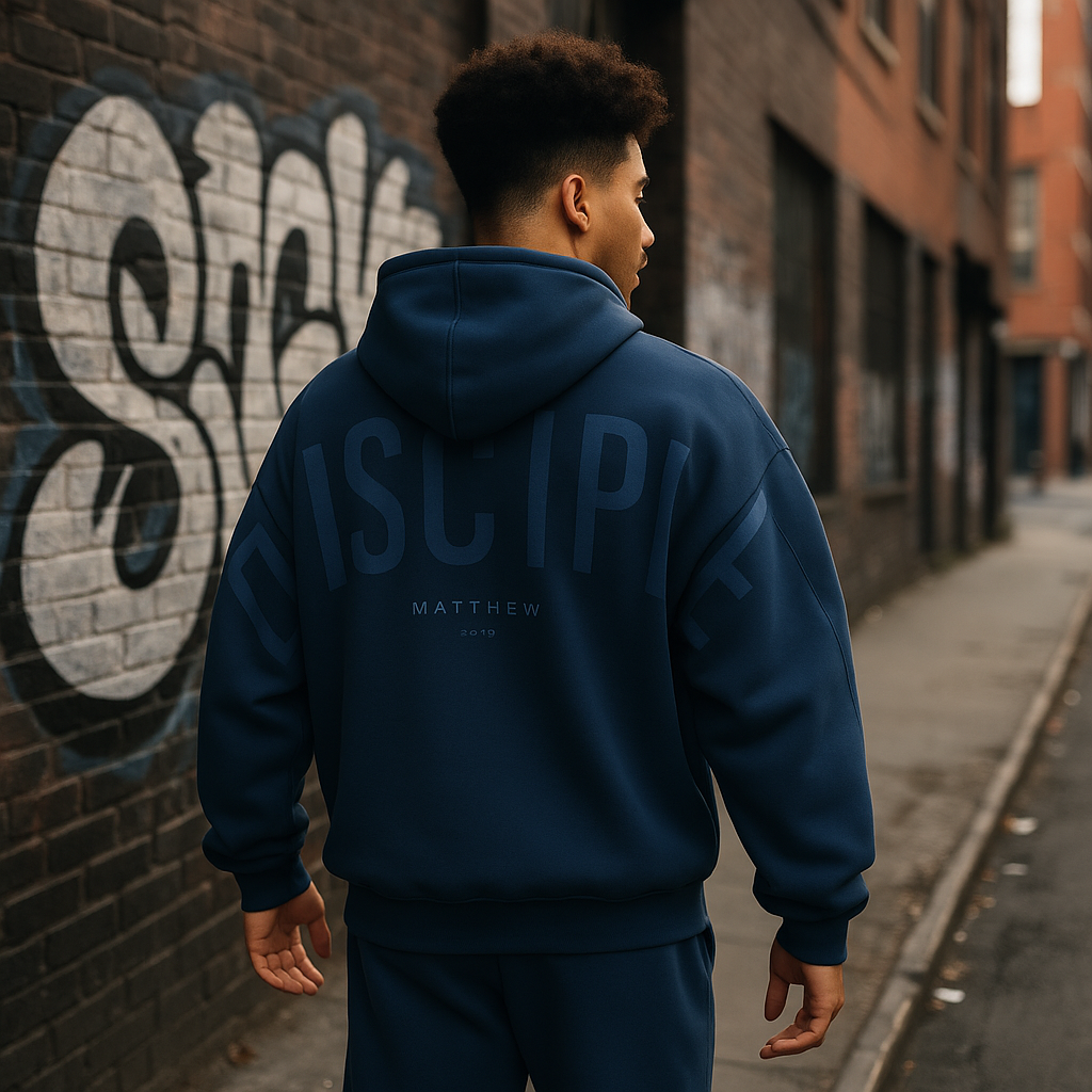 Yield Faith Graphic Oversized Fleece Hoodie Product Image 04