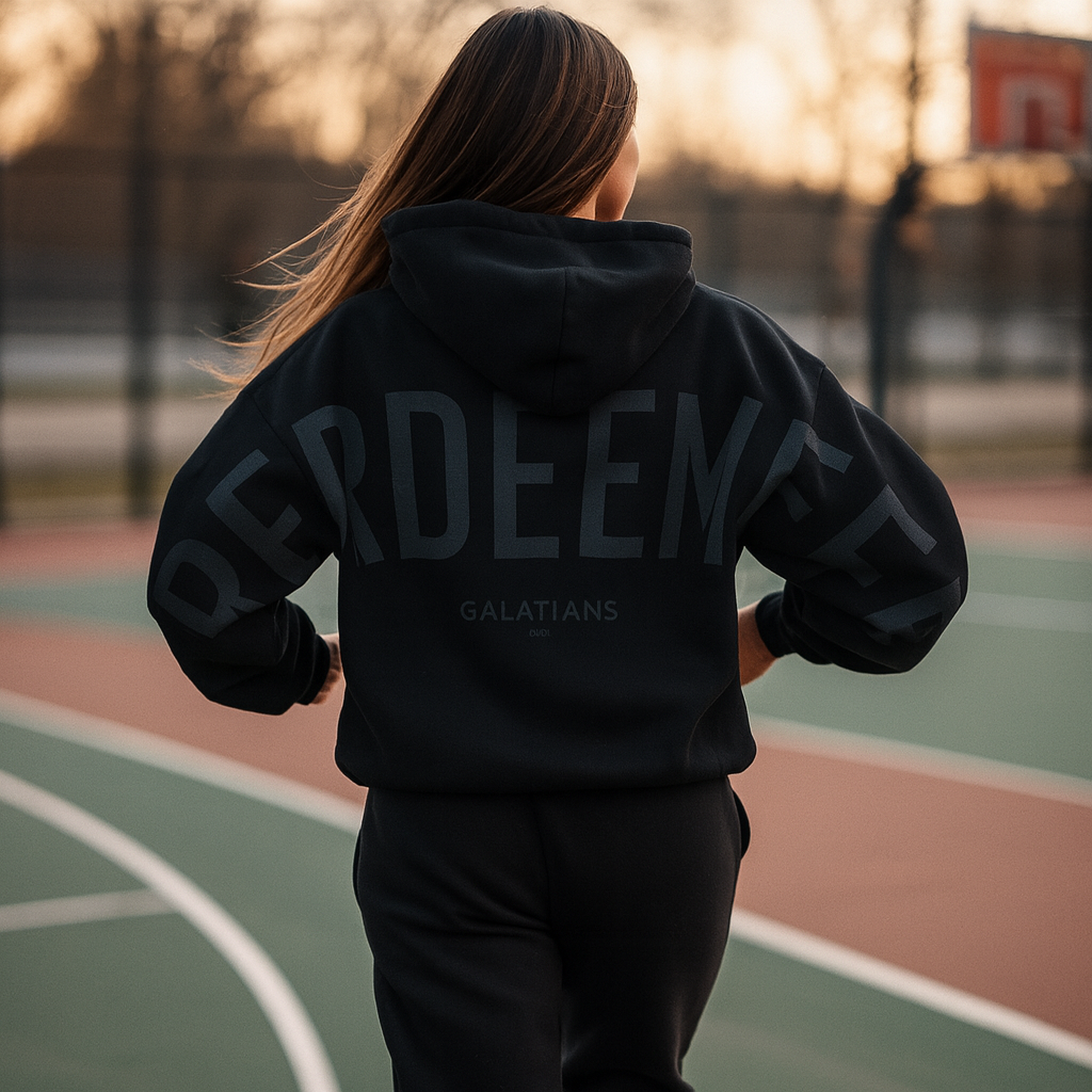 Yield Faith Graphic Oversized Fleece Hoodie Product Image 06