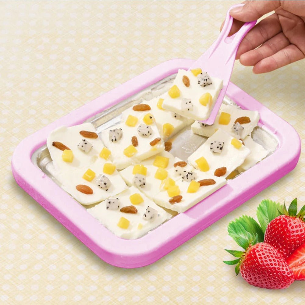 Yogurt Ice Cream Roll Maker Manual Dessert Kit Product Image 02
