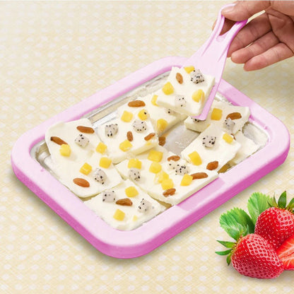Yogurt Ice Cream Roll Maker Manual Dessert Kit Product Image 02