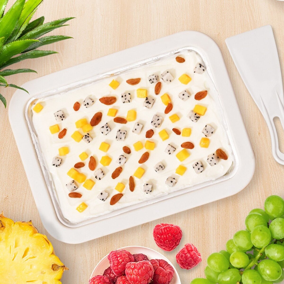Yogurt Ice Cream Roll Maker Manual Dessert Kit Product Image 11